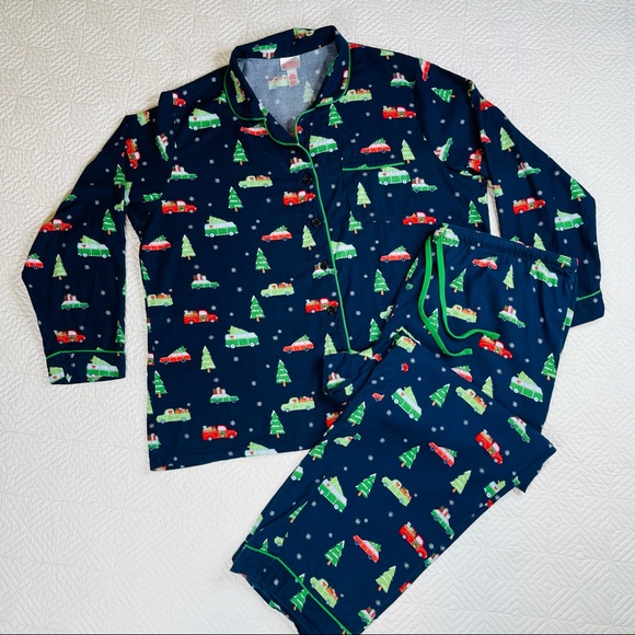 Wondershop - Holiday Car Family Flannel Pajama Set XXL - Picture 2 of 12
